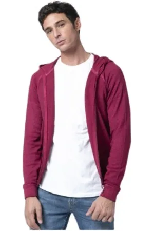 Gran Sasso Sweathshirts & Hoodies, Herre, Lilla, XL, Uld, Zip-throughs
