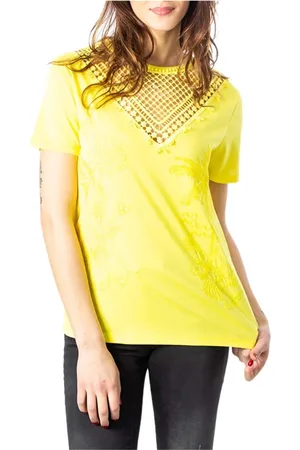 Desigual Top, Dame, Gul, XS, Uld, T-shirt