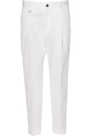 Paolo Pecora Bukser, Herre, Hvid, M, Bomuld, Chinos