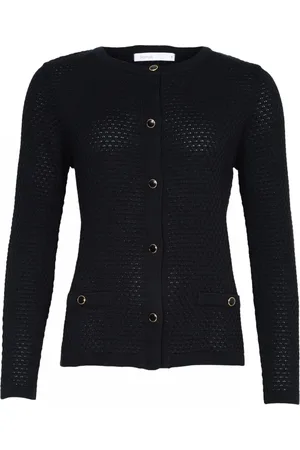 Skovhuus Strik, Dame, Sort, 2XL, Uld, Cardigans