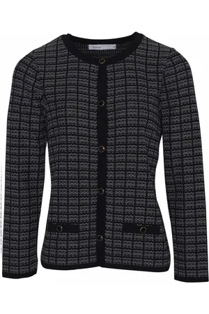 Skovhuus Strik, Dame, Sort, 2XL, Bomuld, Cardigans