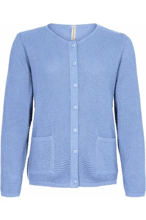 Skovhuus Strik, Dame, Blå, L, Bomuld, Cardigans