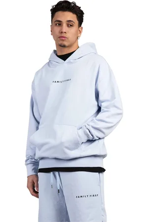 Family First Sweathshirts & Hoodies, Herre, Blå, XL, Uld, Box Logo Hoodie