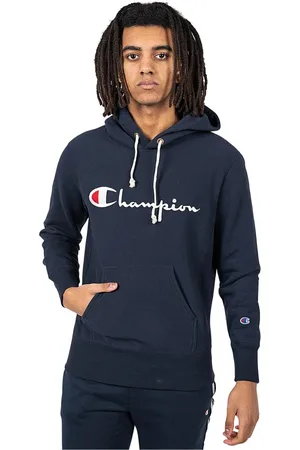 Champion Sweathshirts & Hoodies, Herre, Blå, S, Bomuld, Sweatshirts