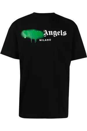 Palm Angels Top, Herre, Sort, 2XL, Bomuld, Logo T-shirt
