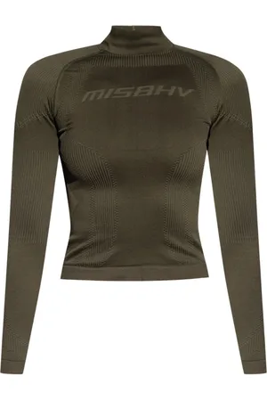 MISBHV Top, Dame, Grøn, 2XS, Uld, Sportkollektionen langærmet top