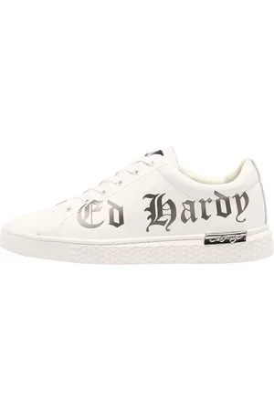 ED HARDY Sko, Herre, Hvid, 43 EU, Læder, Sneakers