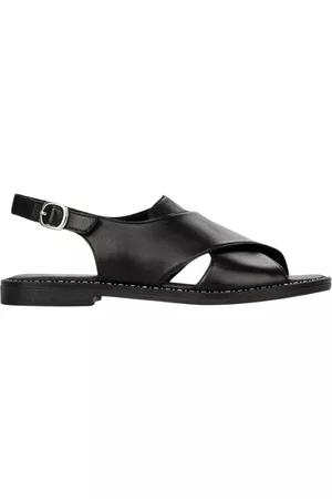 Remonte Sko, Dame, Sort, 39 EU, Læder, casual open sandals