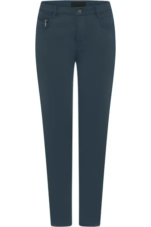C.ro Bukser, Dame, Blå, 2XL, Bomuld, Straight Bukser