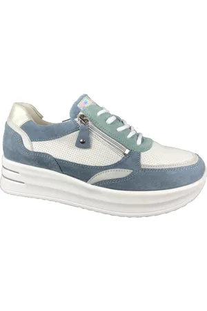 Waldläufer Sko, Dame, Blå, 37 1/2 EU, Uld, Sneakers