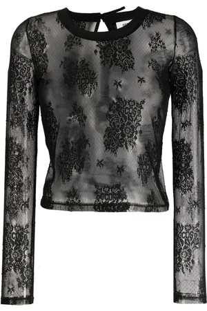 GCDS Top, Dame, Sort, M, Langærmet toppe