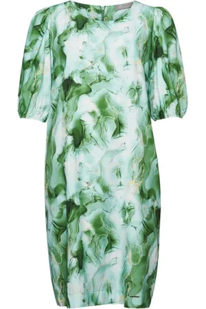 Elton Kjole, Dame, Grøn, S, Tyl, Maddy dress