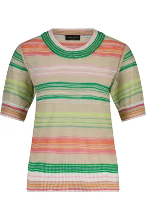 Roberto Collina Top, Dame, Flerfarvet, L, Linned, T-shirts