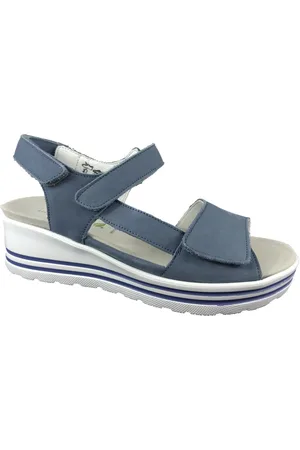 Waldläufer Sko, Dame, Blå, 37 1/2 EU, Uld, Sandaler