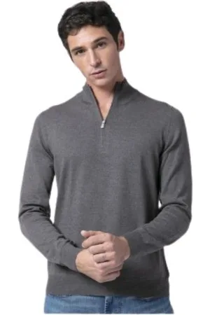 Gran Sasso Strik, Herre, Grå, 5XL, Uld, Strik