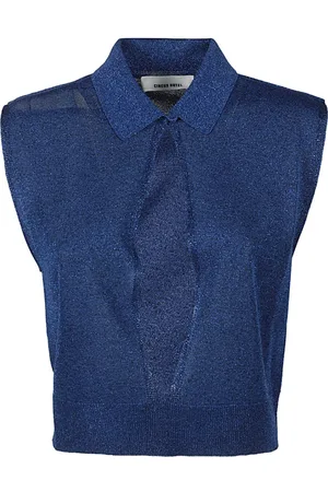 CIRCUS HOTEL Bluser & Skjorter, Dame, Blå, 2XS, Blouses