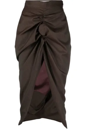 Vivienne Westwood Nederdel, Dame, Brun, S, Midi-nederdel