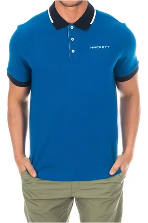 Hackett Top, Herre, Blå, S, Bomuld, Polo -skjorter