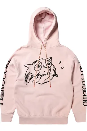 ARIES Sweathshirts & Hoodies, Herre, Lyserød, XS, Bomuld, Bekymret kattesyrehoodie
