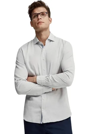 Hackett Skjorte, Herre, Hvid, 2XL, Uld, Skjorte