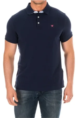 Hackett Top, Herre, Blå, XS, Bomuld, Polo -skjorter