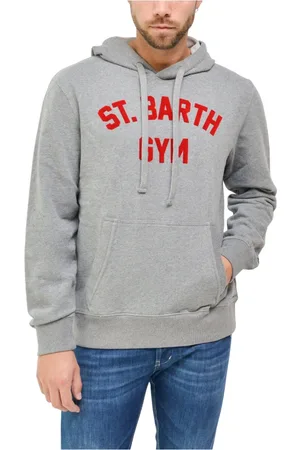 MC2 SAINT BARTH Sweathshirts & Hoodies, Herre, Grå, M, Bomuld, Hættetrøje