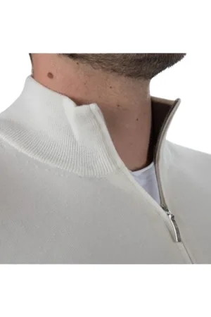 Gran Sasso Strik, Herre, Hvid, 3XL, Uld, bluse
