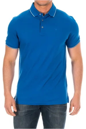 Hackett Top, Herre, Blå, S, Bomuld, Polo -skjorter