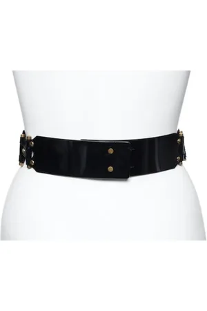 Saint Laurent Pre-owned, Dame, Sort, S, Læder, Pre-ejet bælte