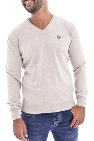 North Sails Strik, Herre, , S, Bomuld, V-hals sweater