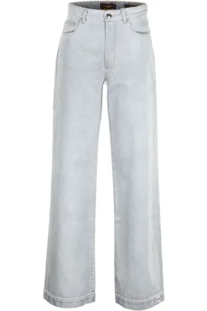 MOORER Jeans, Dame, Blå, W31, Bomuld, Bukser