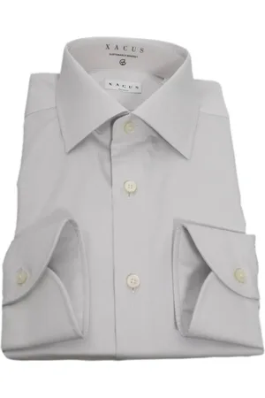 Xacus Skjorte, Herre, Grå, 3XL, Bomuld, Bluser