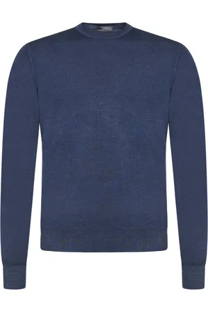 DRUMOHR Strik, Herre, Blå, 2XL, Uld, Sweater
