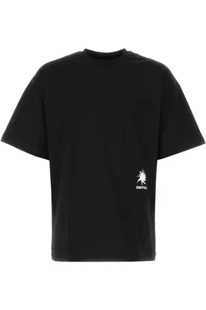 OAMC Top, Herre, Sort, S, Bomuld, Sort bomuld i stor t-shirt