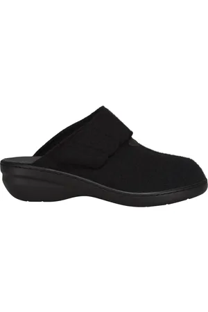 New Feet Sko, Dame, Sort, 37 EU, Uld, Sortew feet uldfilt dame hjemmesko