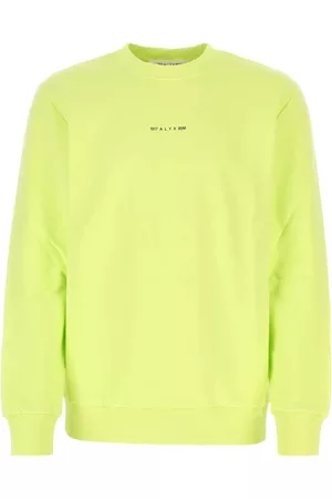 1017 ALYX 9SM Sweathshirts & Hoodies, Herre, Gul, L, Bomuld, Fluo gul bomuld i stor Sweatshirt
