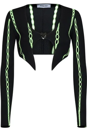 AMBUSH Strik, Dame, Sort, S, Polyester, Sweatshirts