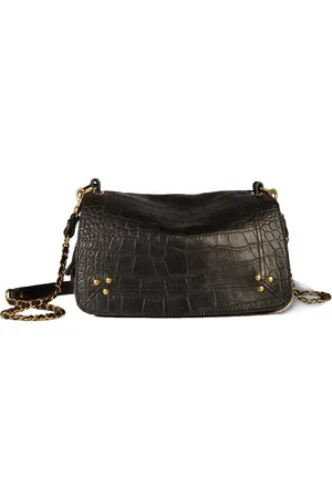 JÉRÔME DREYFUSS Taske, Dame, Sort, ONE SIZE, Uld, Bobi Croco Shoulder Taske