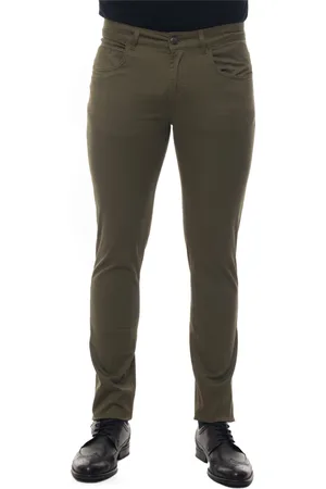 FAY Bukser, Herre, Grøn, W42, Bomuld, Slim-fit Bukser