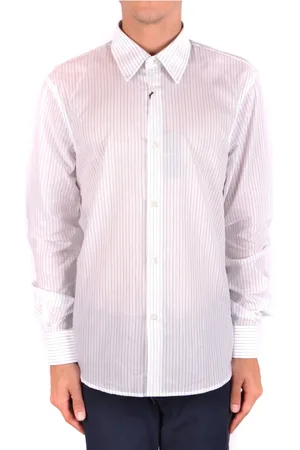 Costume National Skjorte, Herre, Hvid, XL, Uld, Skjorte