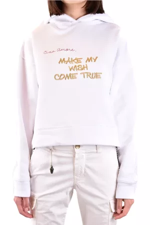 GIADA BENINCASA Sweathshirts & Hoodies, Dame, Hvid, M, Uld, Hættetrøje