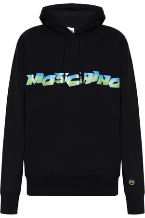 Moschino Sweathshirts & Hoodies, Herre, Sort, XL, Bomuld, Hættetrøje