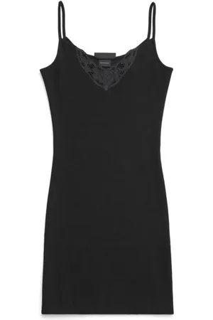 Balenciaga Kjole, Dame, Sort, M, Uld, Dresses