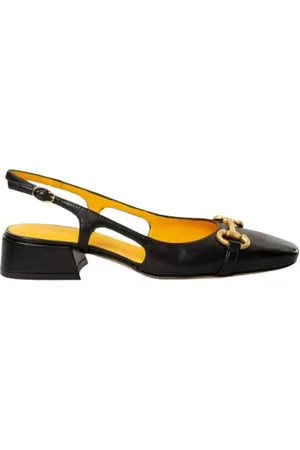 MARA BINI Sko, Dame, Sort, 38 1/2 EU, Læder, Læder Slingback Sandal