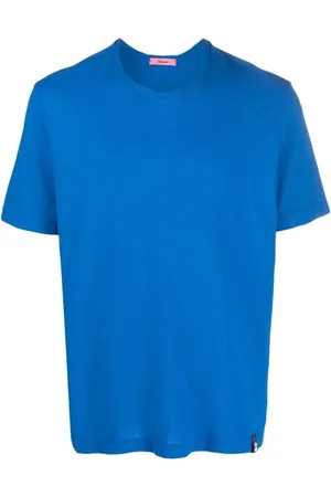 DRUMOHR Top, Herre, Blå, XL, Bomuld, T-shirts