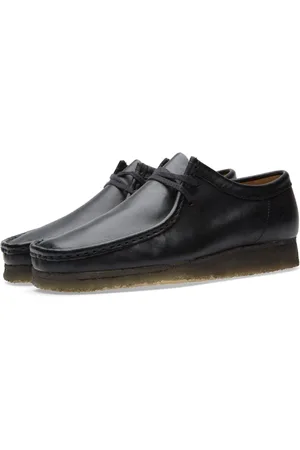 Clarks Sko, Herre, Sort, 43 EU, Læder, Wallabee Lædersko