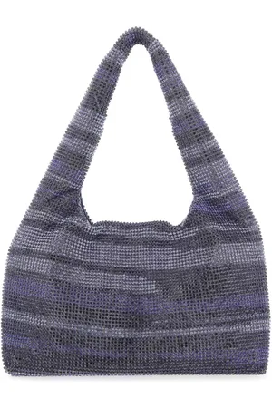 KARA Taske, Dame, Grå, ONE SIZE, Multicolor rhinestones mini håndtaske