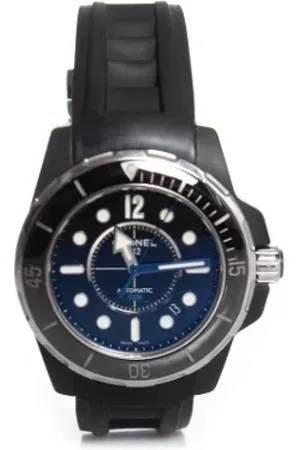 CHANEL Pre-owned, Herre, Sort, ONE SIZE, Tyl, Brugte ure