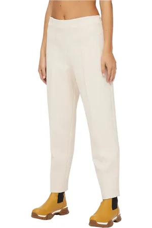 ERIKA CAVALLINI Bukser, Dame, Hvid, M, Polyester, Koniske bukser