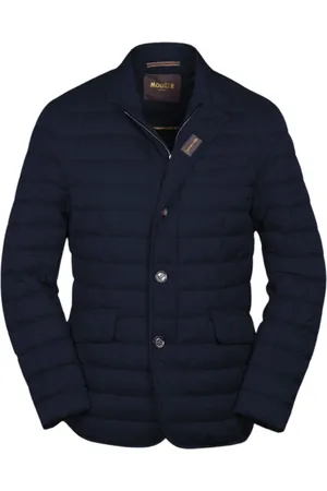 MOORER Jakke, Herre, Blå, 3XL, Uld, Dunjakke